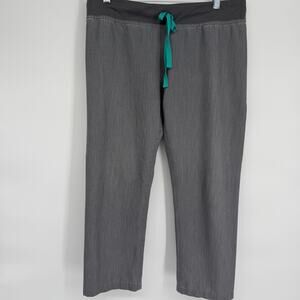 Figs Livingston Pants Women’s Medium Capri Graphite Nursing Medical Active